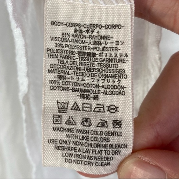 Free People bed of roses peasant blouse XS - Picture 7 of 8